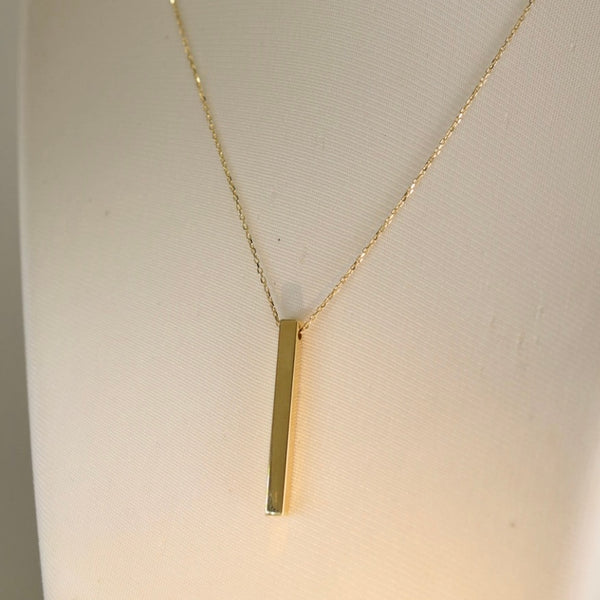 Bar pendant & Cable Link Chain Bar pendant & Cable Link Chain